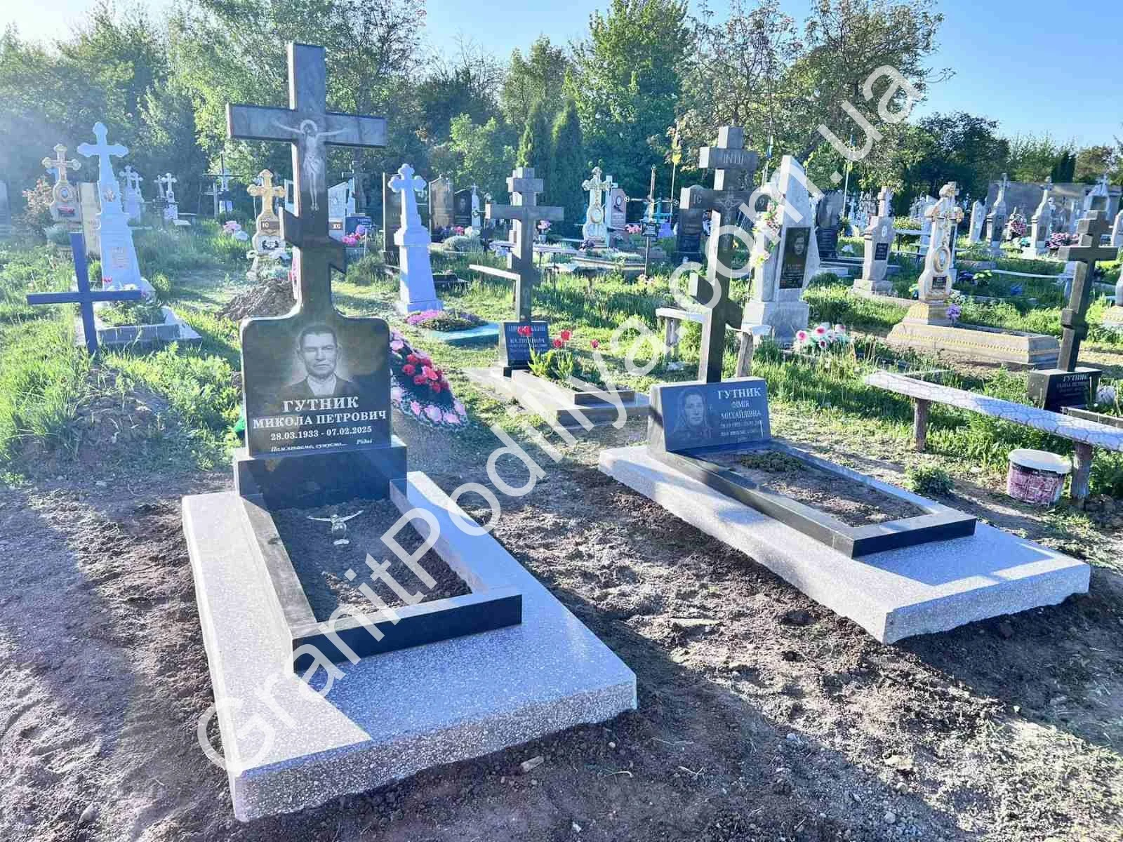 Подвійний пам'ятник з граніту - Кам'янець-Подільський | GranitPodillya